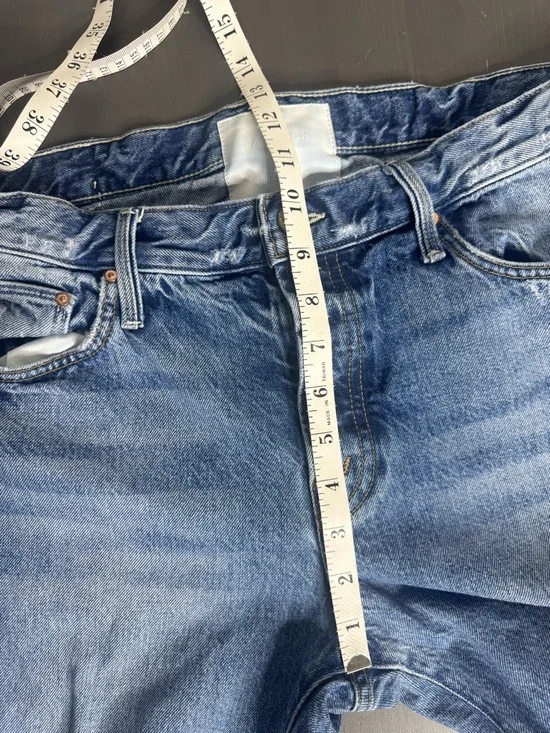 Mother Denim The Scrapper Cuff Ankle Fray Jeans in Take Me Higher - Picture 9 of 11